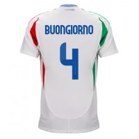 Taliansko Alessandro Buongiorno #4 Vonkajší futbalový dres ME 2024 Krátky Rukáv